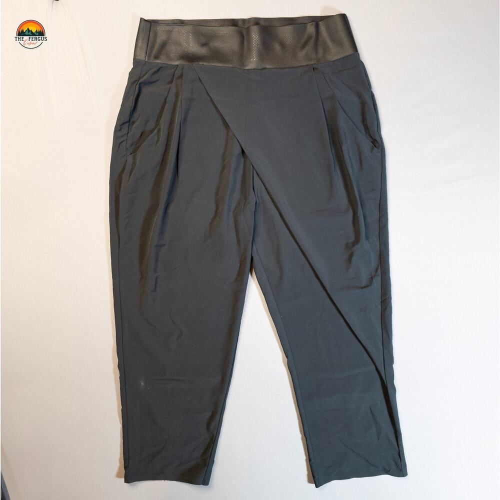 Columbia Ankle Pants Black Elastic Waist Pull On Pockets Women's Size Small